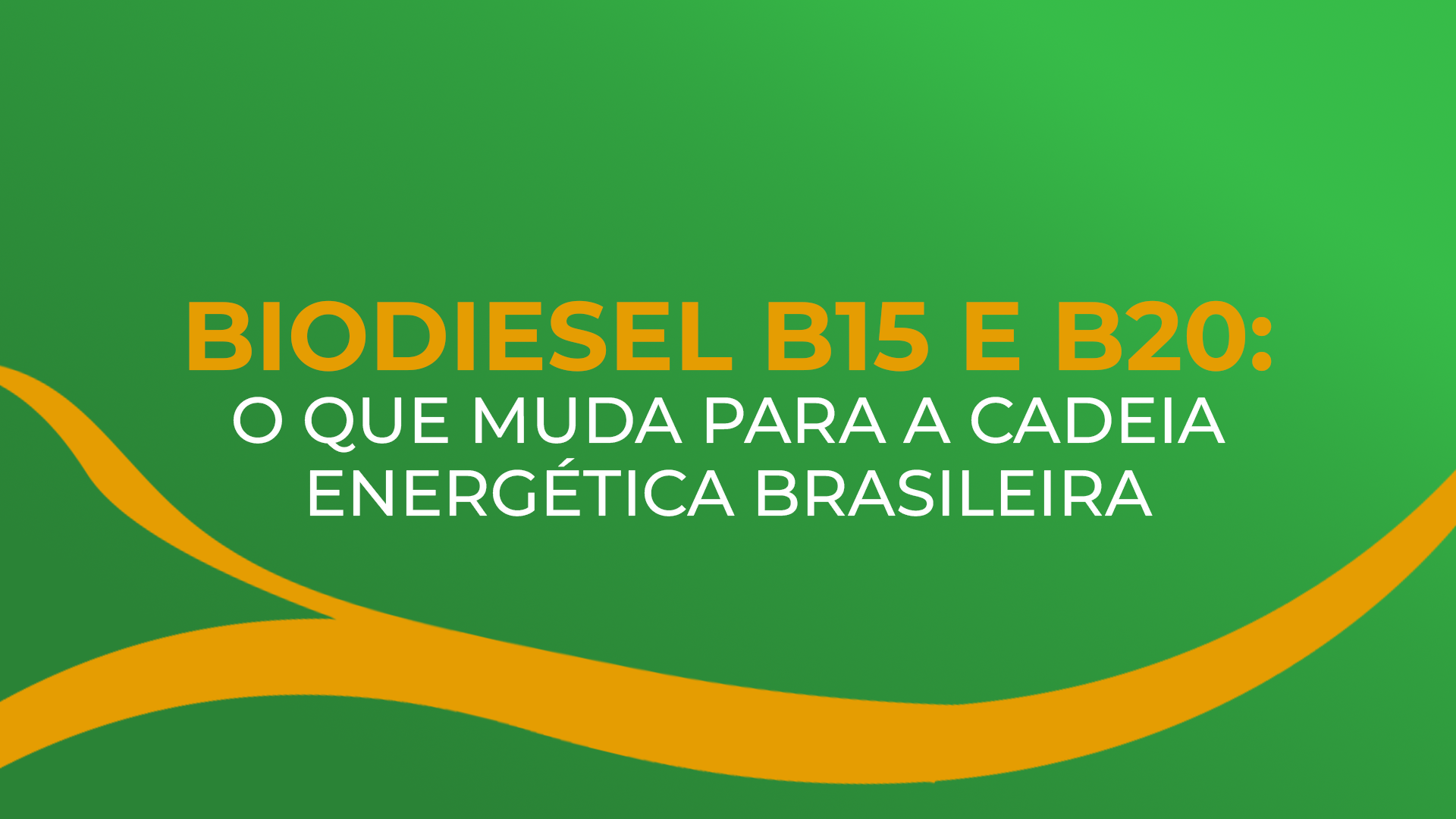 Biodiesel B15 e B20: o que muda para a cadeia energética brasileira